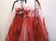 Den røde kjole - C, 120x 160 cm - kr. 23.000,-
